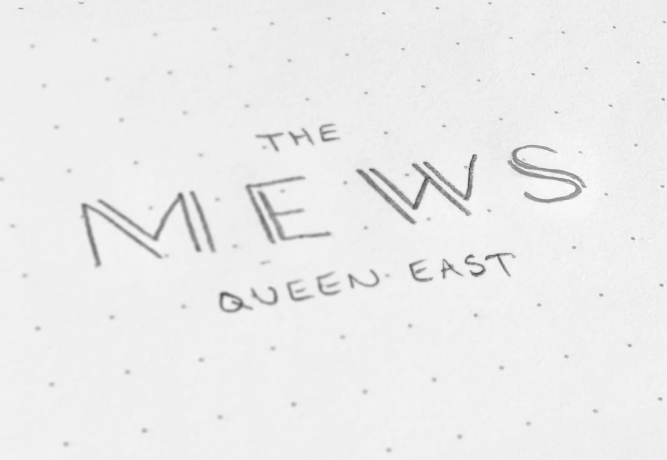 A preliminary logo sketch for The Mews